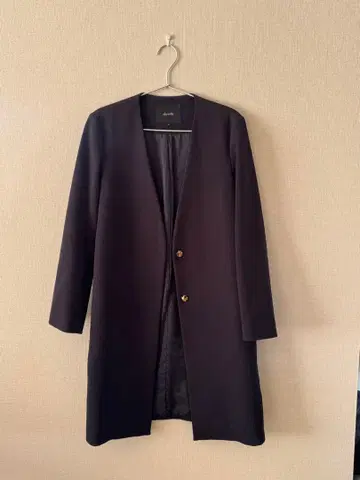 allureville 노카라 자켓 블랙