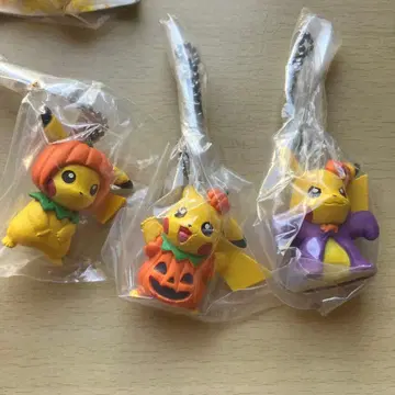 피카츄 할로윈 키링 3체 세트 피규어