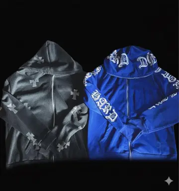 크로스 지퍼 후드티 2세트