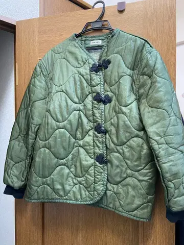 nve tokki 퀼팅 자켓 올리브 그린 M 사이즈