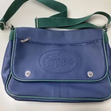 Lacoste 네이비 그린 숄더백