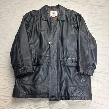 BEVERLY HILLS POLO CLUB 블랙 가죽 자켓 L