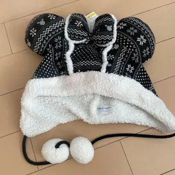 디즈니 미니 팬캡 노르딕 무늬 블랙