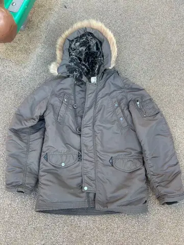 BACK NUMBER XL 밀리터리 자켓 그레이