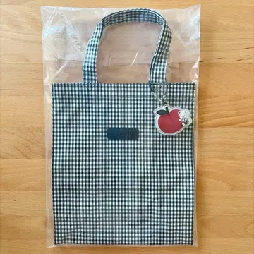 패밀리아 깅엄 체크 토트백 블랙 체크 familiar