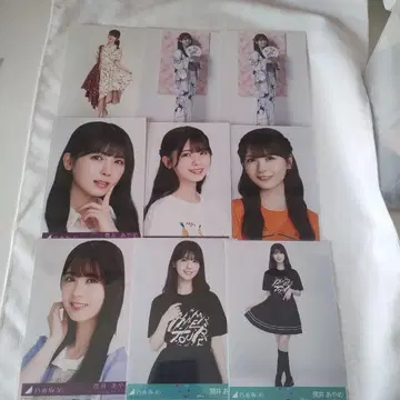 노기자카46 츠츠이 아야메 브로마이드 9장과 아크릴 키링