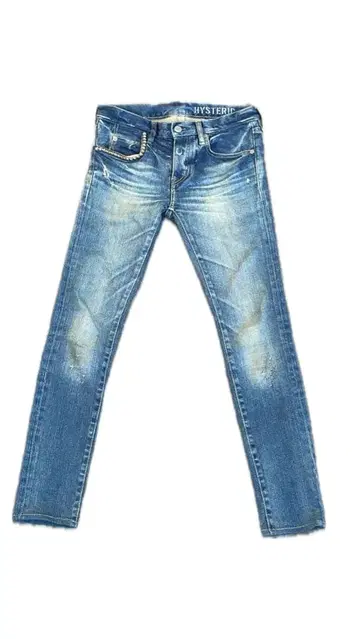 HYSTERIC GLAMOUR 스터드 스키니 데님 XXS