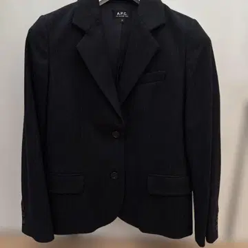 [ 새상품급 ] A.P.C. 네이비 스트라이프 테일러드 자켓