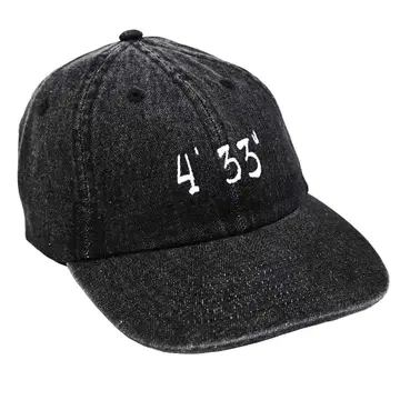 새상품/John Cage / 4'33' /블랙 데님 캡/USA 구매