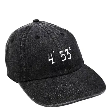 새상품/John Cage / 4'33' /블랙 데님 캡/USA 구매