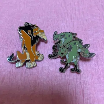 디즈니 라이온킹 스카 하이에나 핀 세트