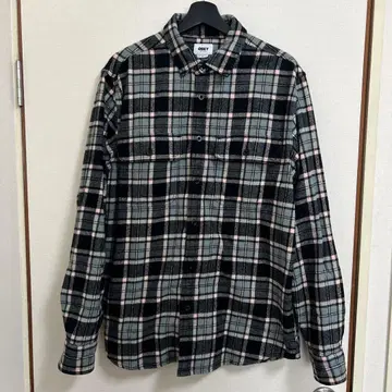 OBEY 체크 무늬 플란넬 셔츠 M 사이즈 새상품급