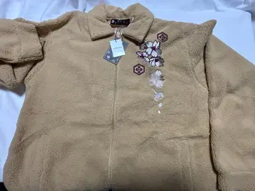 택 포함 새상품 XL 브라운 보아 후드티 플리스 류기압삭 미야비유이