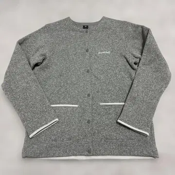 mont-bell 버튼 플리스 가디건 L 그레이