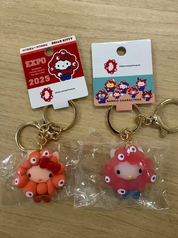 [ 익명 배송 ] 산리오 미야쿠미야쿠 최애 컬러 클리어 키티 2세트