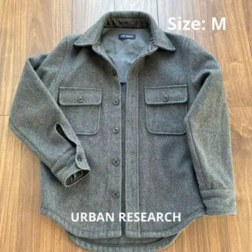 URBAN RESEARCH 울 커버올 그레이 M