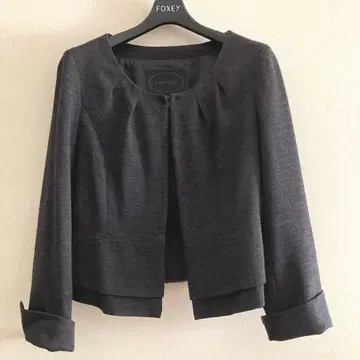 UNTITLED 다크 그레이 노카라 자켓 2