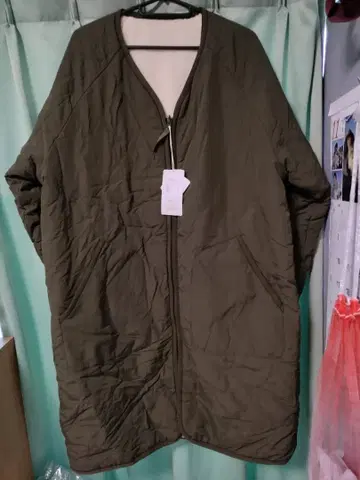 리버서블 올리브 자켓