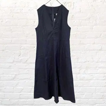 12172 FutionLand 슬리브리스 롱 원피스 네이비 XL