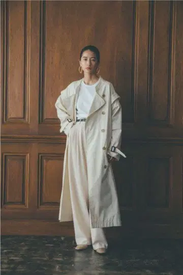 clane 2WAY SQUARE SLEEVE TRENCH COAT