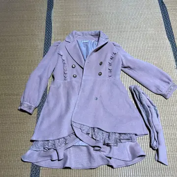 프릴 달린 롱 코트 엑시즈팜