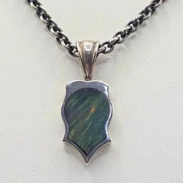 스탠리 게스 STANLEY GUESS 목걸이 우드 기타 그린