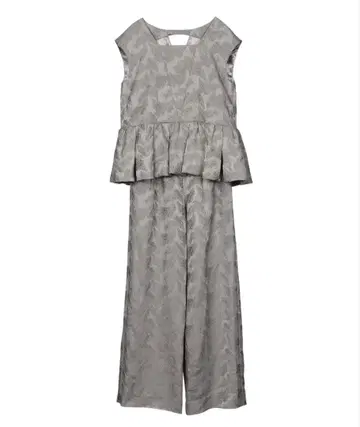 그레이 페플럼 셋업 M 사이즈