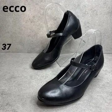 전시품 미사용! ecco 에코 스트랩 펌프스 멜리 제인 가죽 블랙