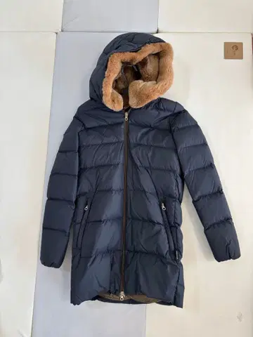 DUVETICA 다운 자켓 후드 부착 38 네이비