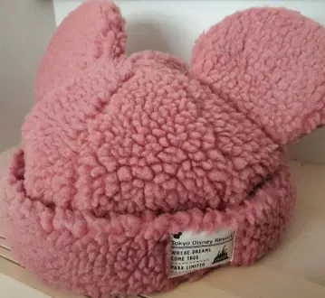 도쿄 디즈니랜드 미키마우스 귀 달린 보아캡 핑크