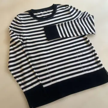 Foxey 스트라이프 패턴 긴팔 니트