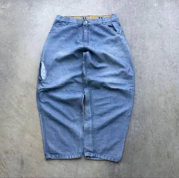 (구제 의류) 90s 배기 데님 와이드 팬츠 빈티지 b계