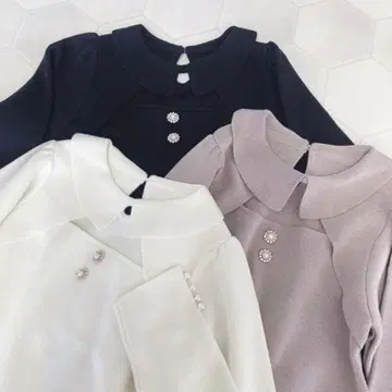 evelyn 초커 비쥬 니트 핑크