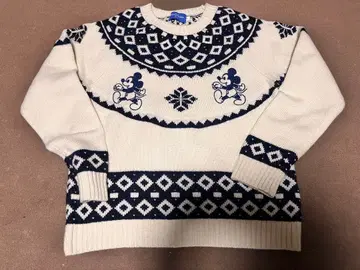 미키마우스 노르딕 무늬 스웨터 도쿄 디즈니 리조트