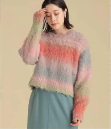 Ray BEAMS 컬러풀 스웨터