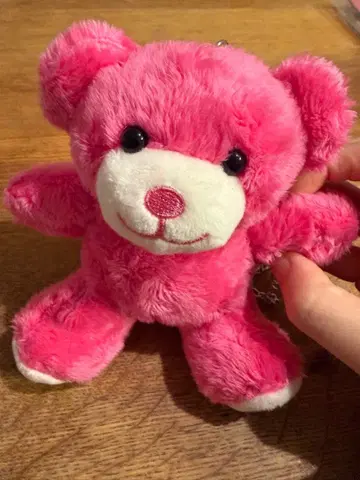 V FRI(END)S 핑크 곰 봉제 인형