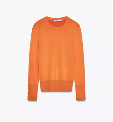 ZARA 오렌지 긴팔 니트 스웨터