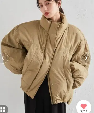 RANAN 오버 사이즈 몬스터 충전솜 블루종 베이지 LL