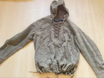 [Andersson Bell] LACE-UP ANORAK HOODIE