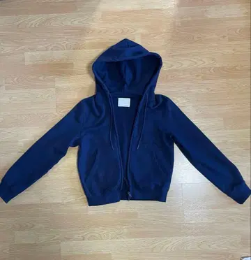 KAIKO 네이비 풀 집업 후드티