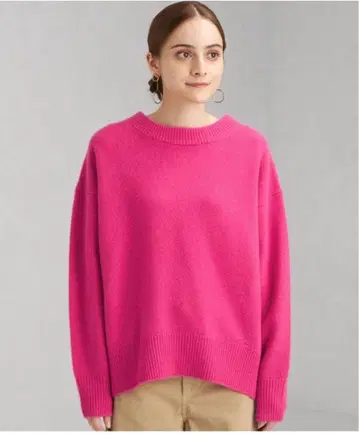 컨디션 최상 green label relaxing 세레니티 니트 핑크