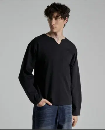 베이직 코튼 롱 슬리브 T셔츠 Parts lab.