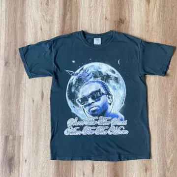 팝 스모크 반팔 블랙 스트릿 빈티지 구제 의류 힙합