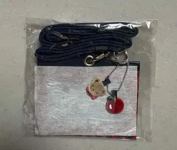 미사용 새상품 [ 파밀리아 ] 네임 홀더 빨간색 계열 체크