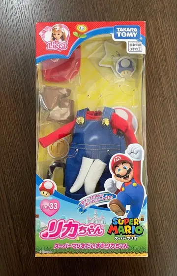 슈퍼 마리오 리카짱 인형 미포함 아웃핏, 가방, 배경 시트
