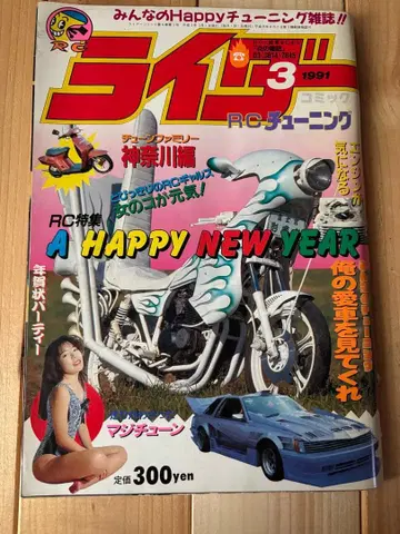 라이더 코믹 1991년 3월 발행 여성용 양키 사타 조족차 구차회