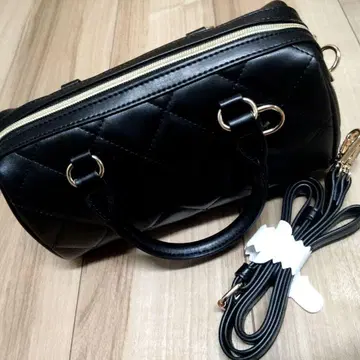 블랙 퀼팅 숄더백 핸드백