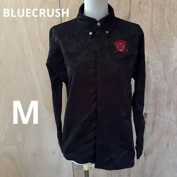 BLUE CRUSH 카모 패턴 버튼 셔츠
