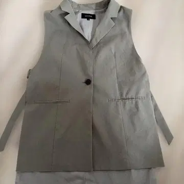 언타이틀 스트레치 린넨 베스트