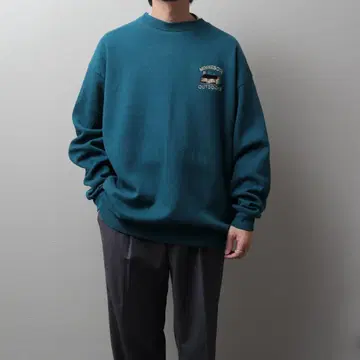 1990's MadeinUSA Printed Sweat Shirt